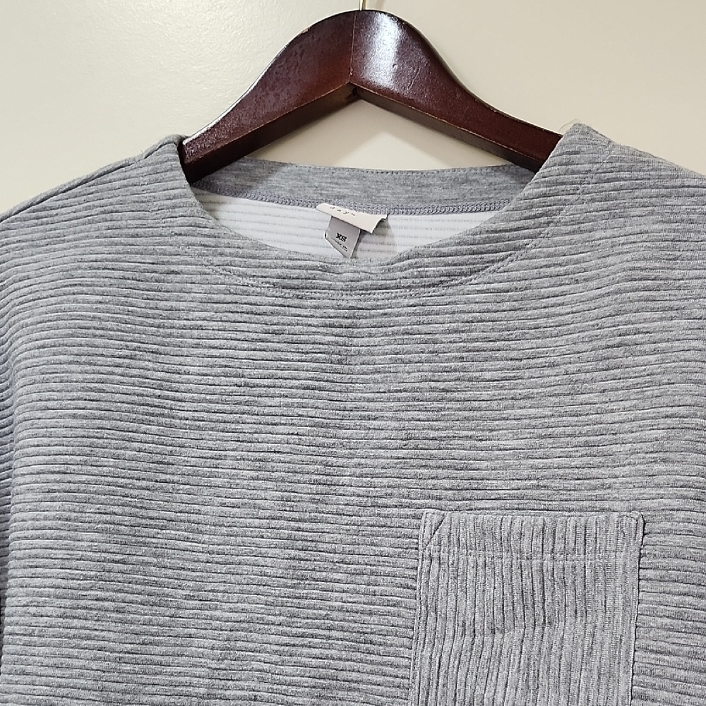 A New Day Light Gray Striped Top - Picture 4 of 10